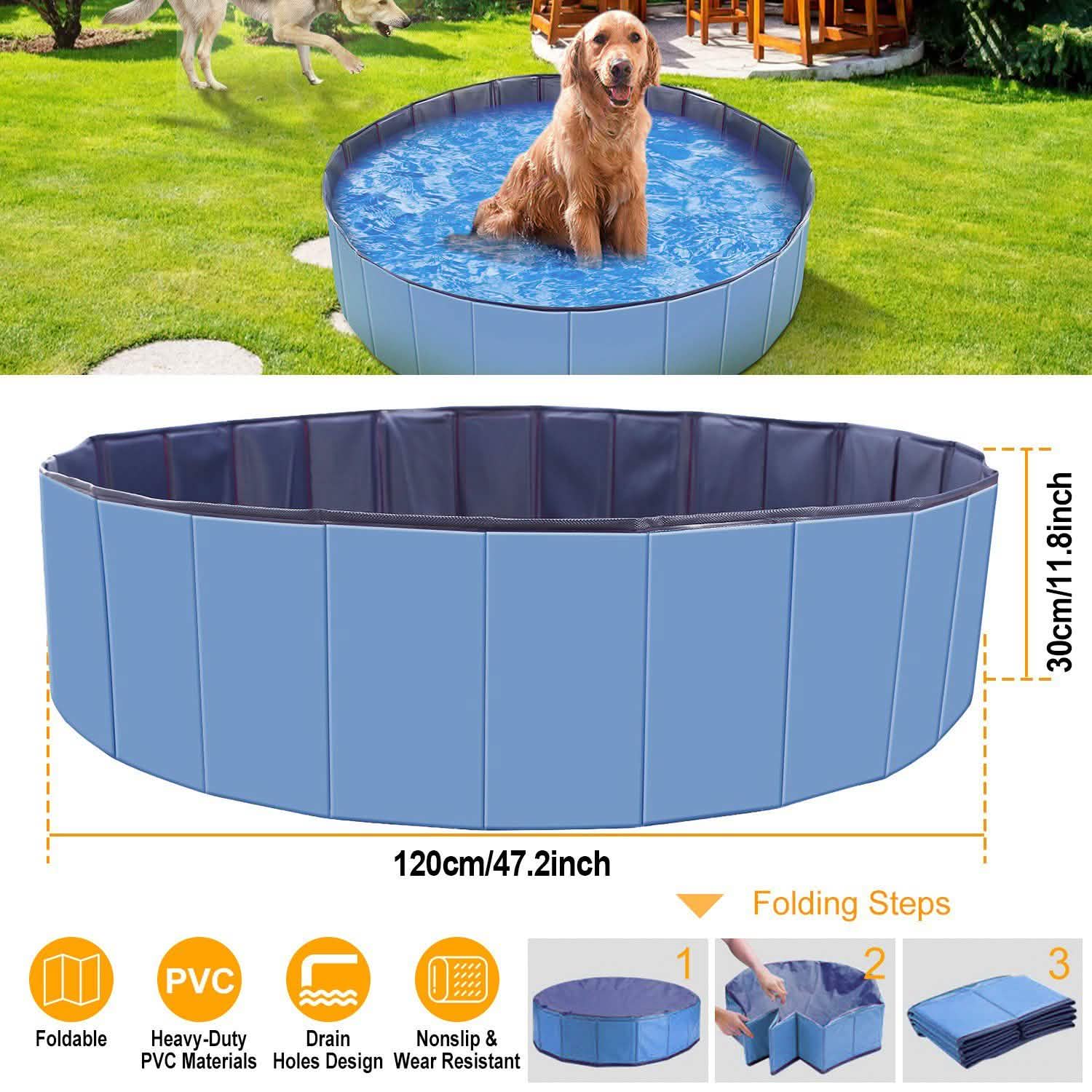 iMounTEK Foldable Pet Swimming Pool DailySale