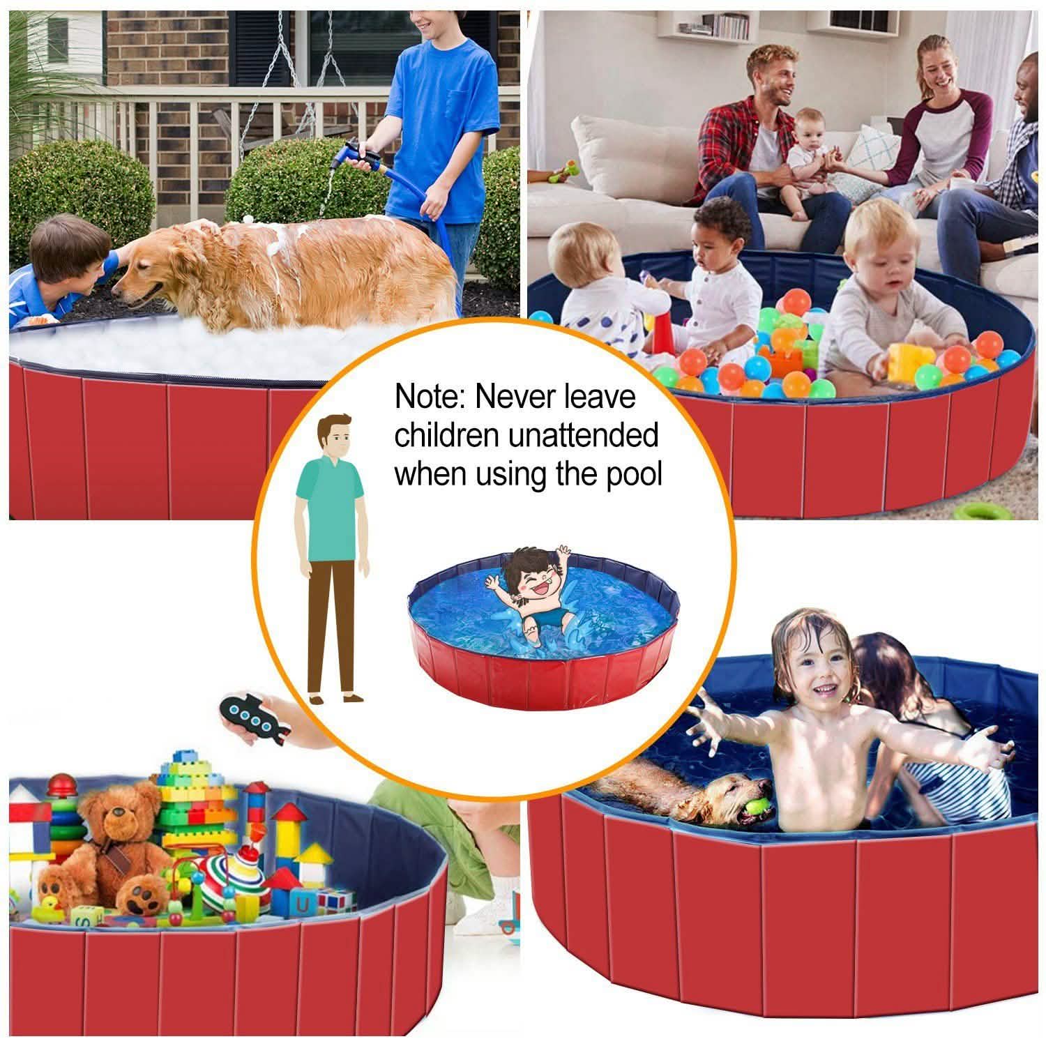 iMounTEK Foldable Pet Swimming Pool DailySale