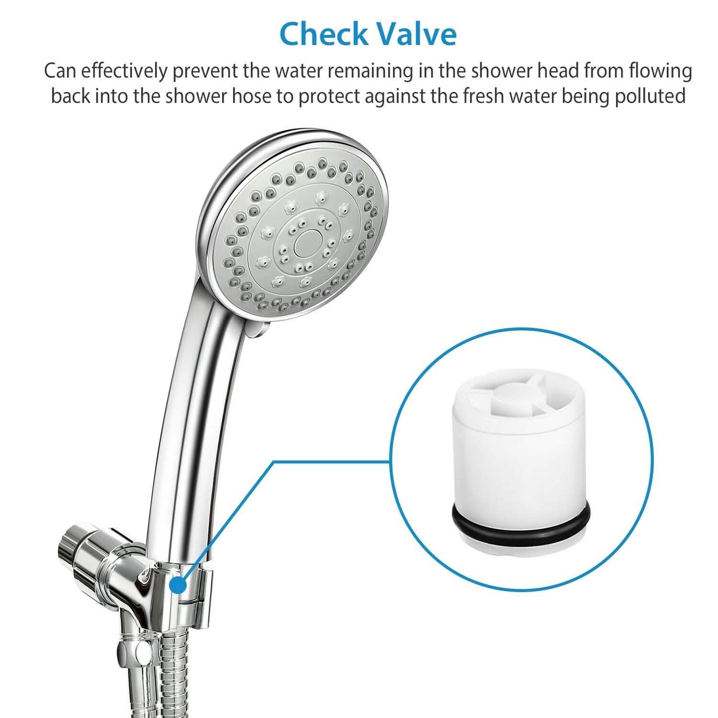 iMountek Handheld Stainless Shower Hand DailySale