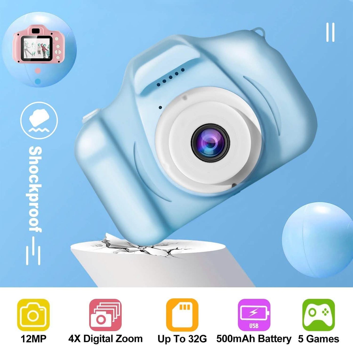 iMountek Kids Digital Camera DailySale