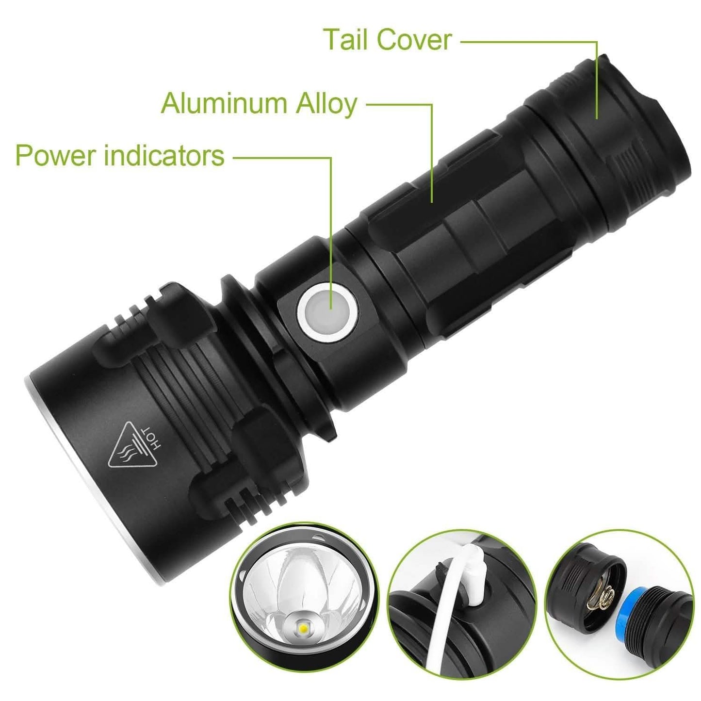 iMounTEK LED Flashlight with 3 Lighting Modes DailySale
