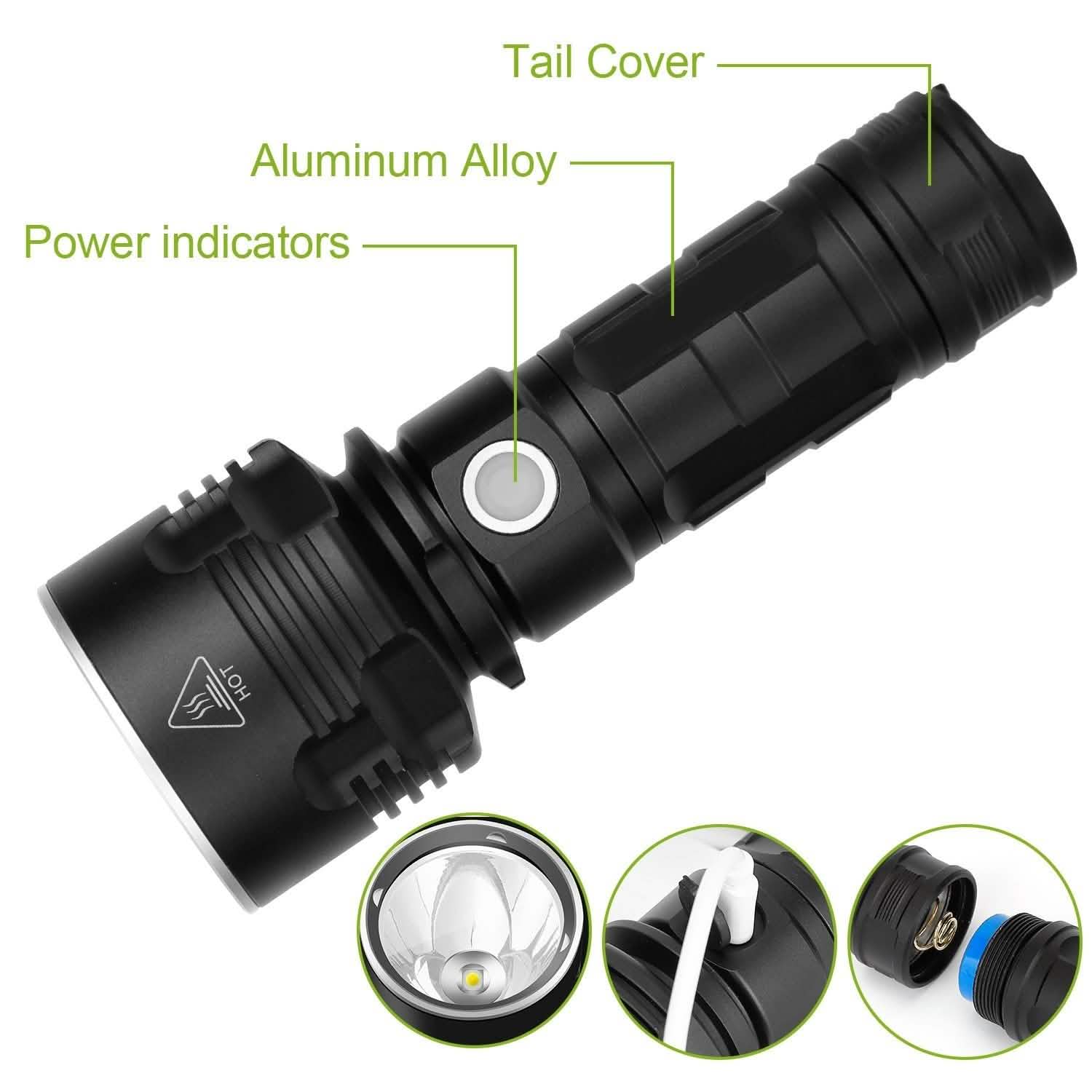 iMounTEK LED Flashlight with 3 Lighting Modes DailySale