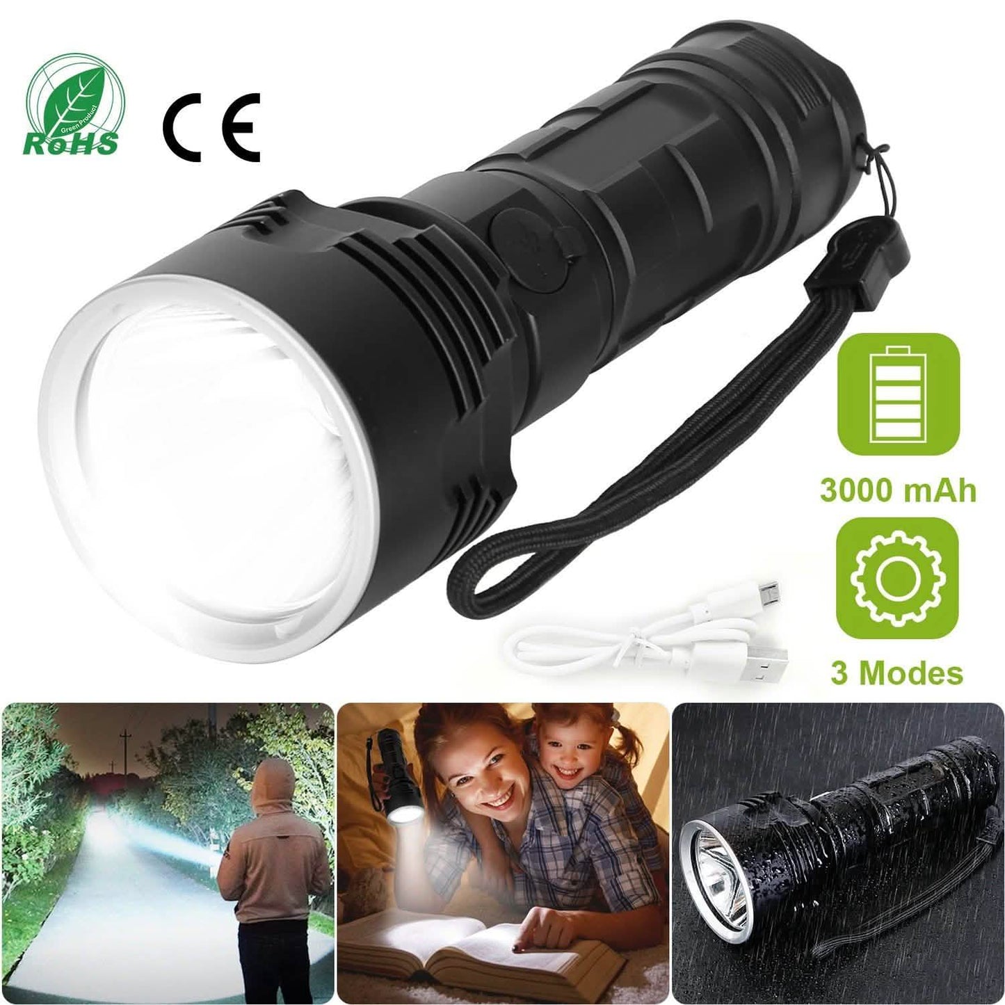 iMounTEK LED Flashlight with 3 Lighting Modes DailySale