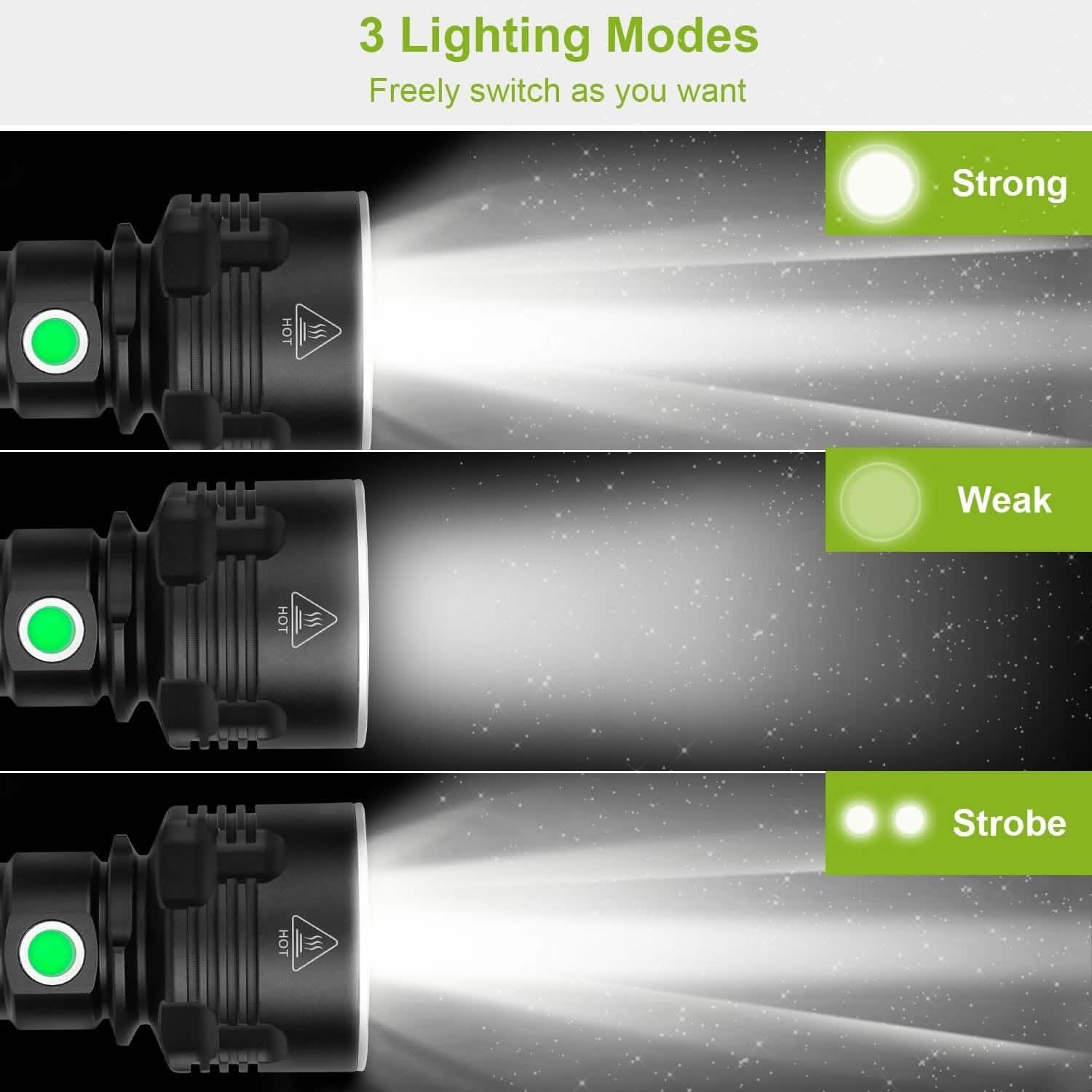 iMounTEK LED Flashlight with 3 Lighting Modes DailySale