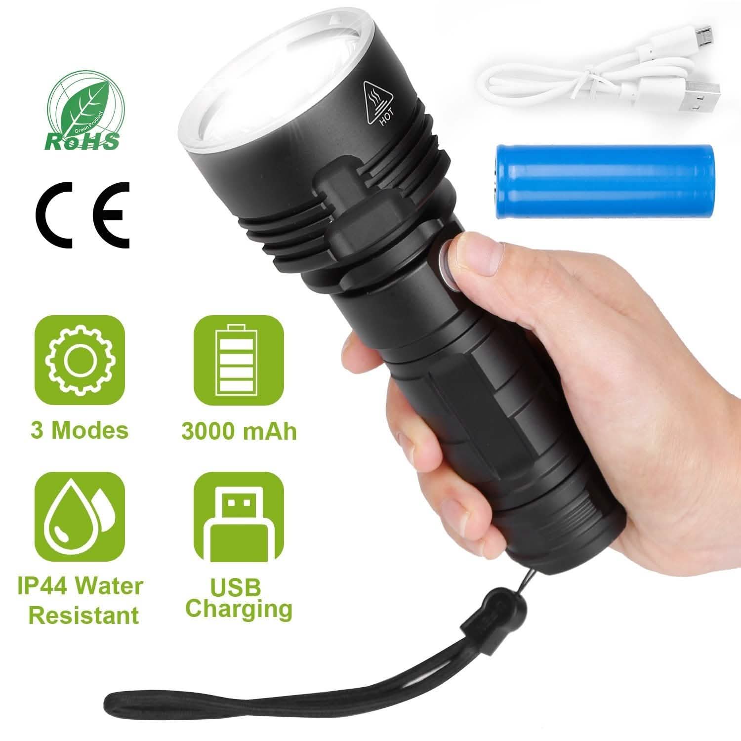 iMounTEK LED Flashlight with 3 Lighting Modes DailySale