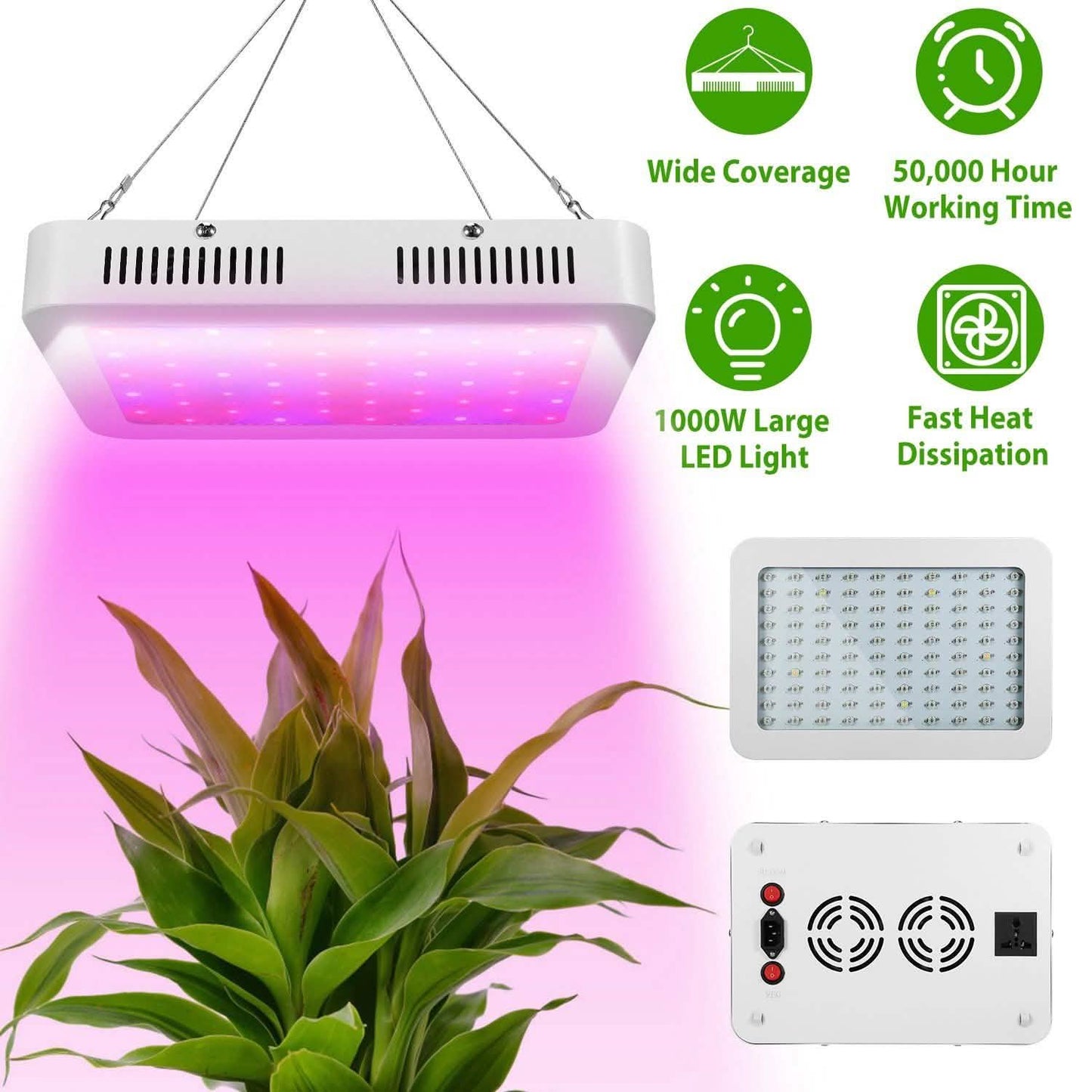 iMountek LED Plant Grow Lights 1000W DailySale