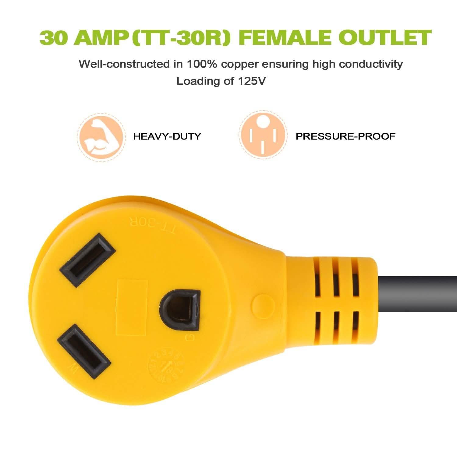 iMounTEK RV Electrical Dogbone Converter DailySale