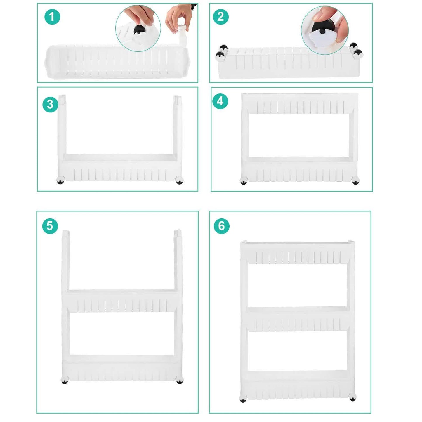 iMounTEK Slim Storage Cart DailySale