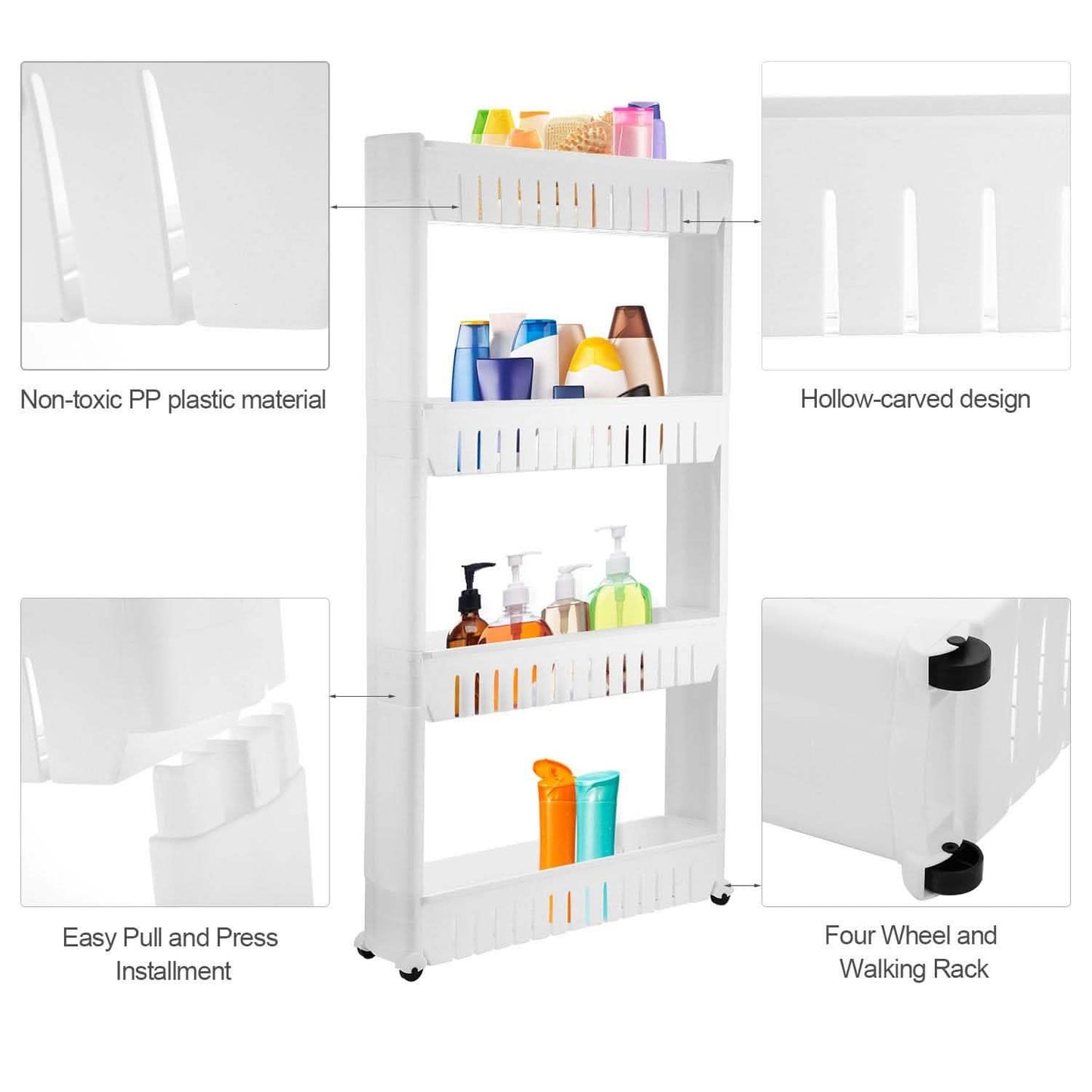 iMounTEK Slim Storage Cart DailySale