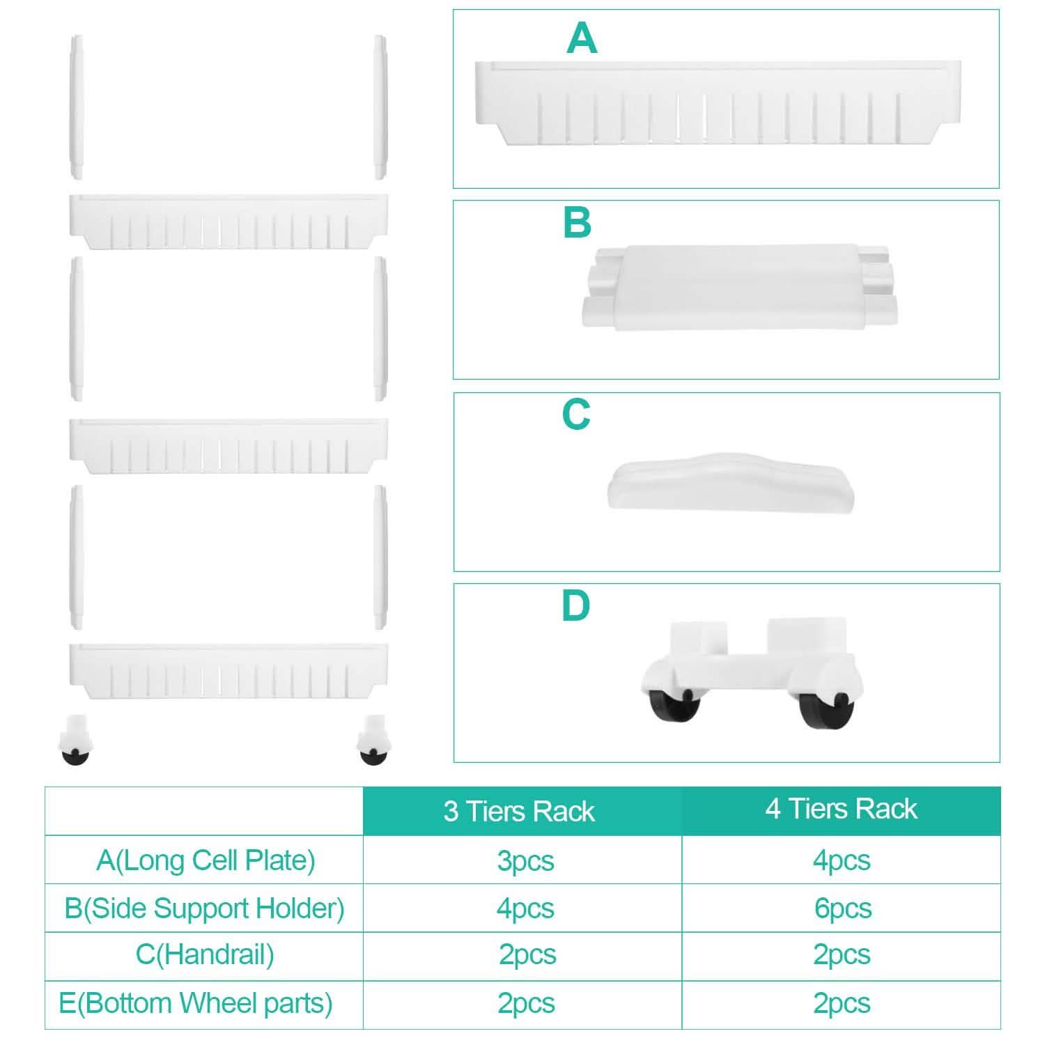 iMounTEK Slim Storage Cart DailySale