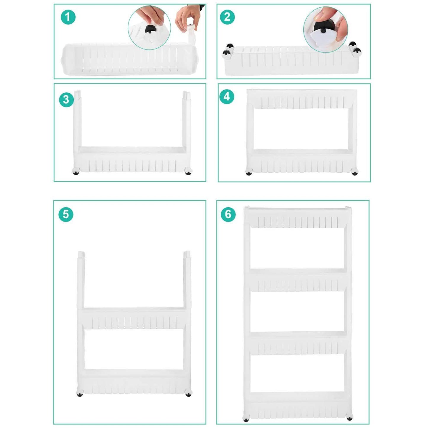 iMounTEK Slim Storage Cart DailySale
