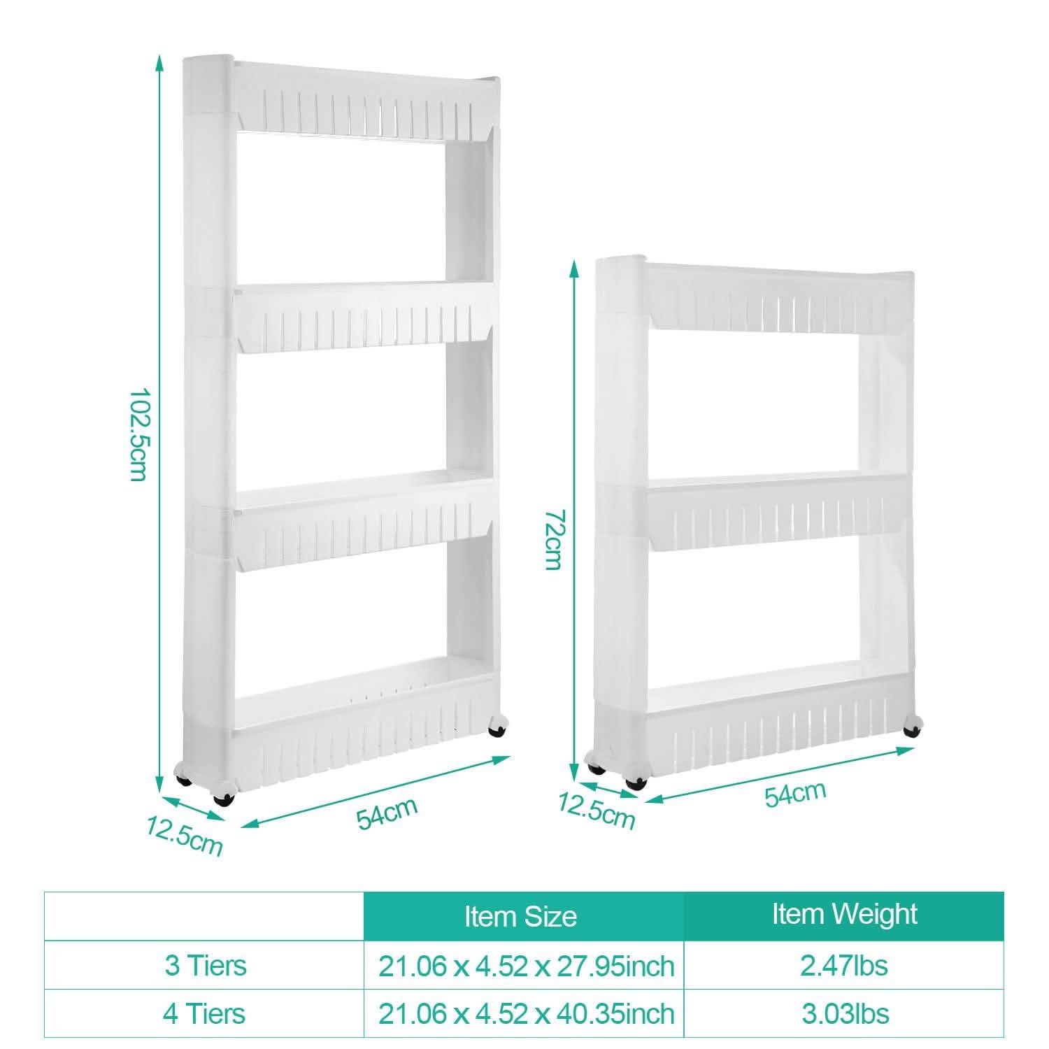 iMounTEK Slim Storage Cart DailySale