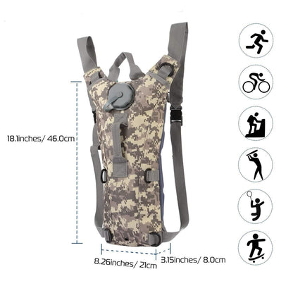iMountek Tactical Hydration Pack 3L Water Bladder DailySale