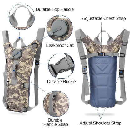 iMountek Tactical Hydration Pack 3L Water Bladder DailySale