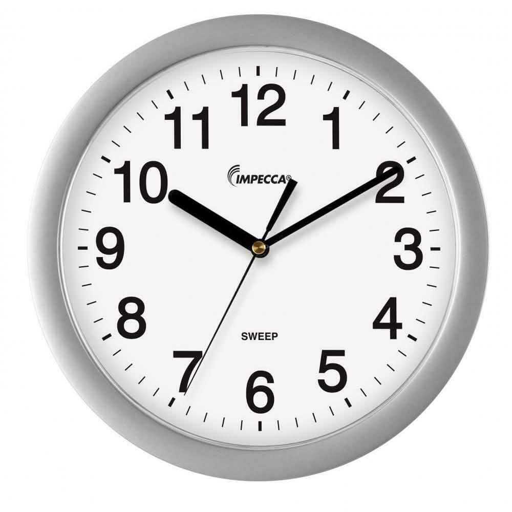 Impecca 10" Wall Clock, Silent Mov. DailySale