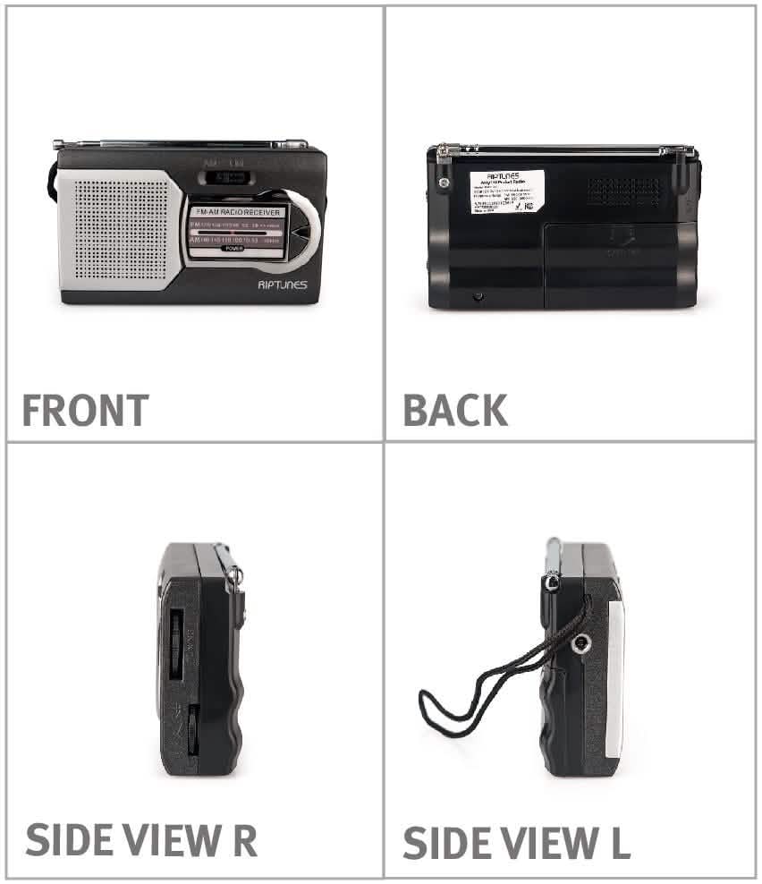Impecca Riptunes Am/Fm Portable Radio with Speaker DailySale