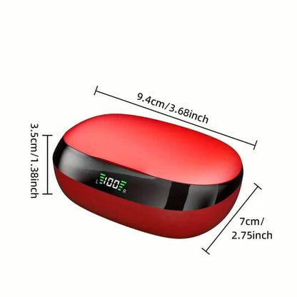 In-Ear Headphones With Noise Cancelling Mic, Sport Earhook & LED Display DailySale