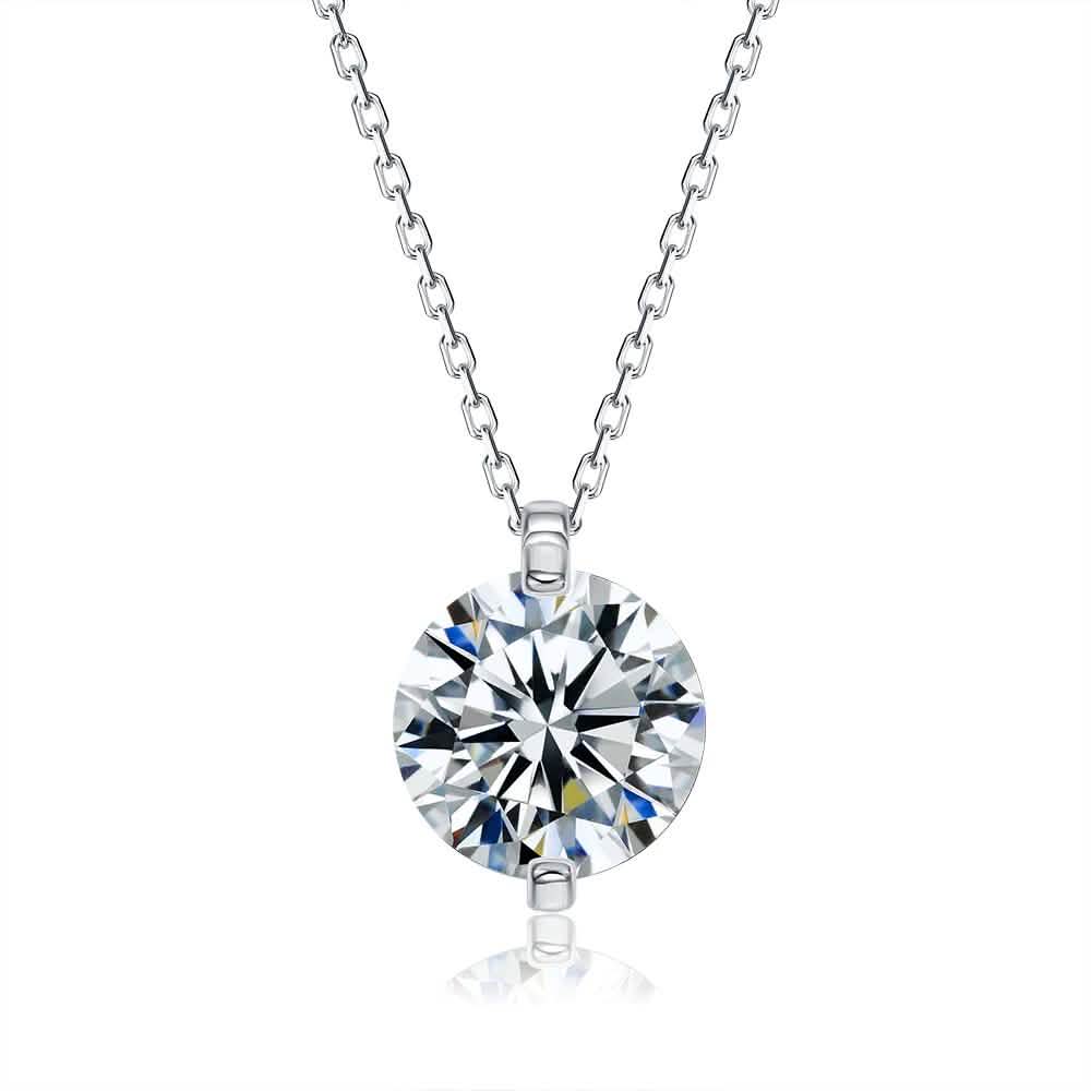 INALIS 925 Sterling Silver Pendant Dazzling 5A Clear Cubic Zirconia Romantic Necklaces DailySale
