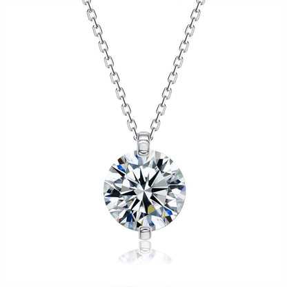 INALIS 925 Sterling Silver Pendant Dazzling 5A Clear Cubic Zirconia Romantic Necklaces DailySale