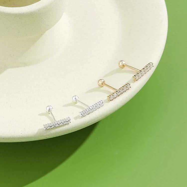 INALIS Cubic Zirconia Square Shape 925 Sterling Silver Earrings DailySale