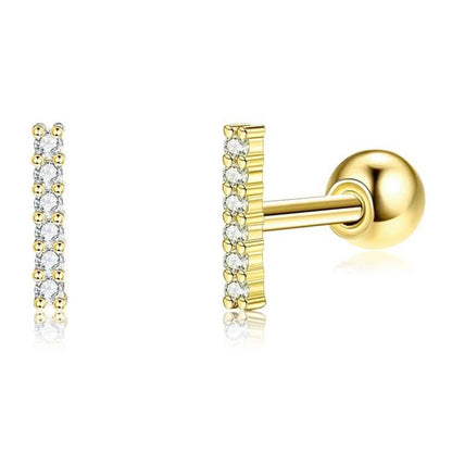 INALIS Cubic Zirconia Square Shape 925 Sterling Silver Earrings DailySale