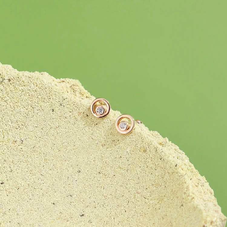 INALIS Fine Silver Stud Earrings Full Clear Cubic Zirconia Star Small Earring DailySale