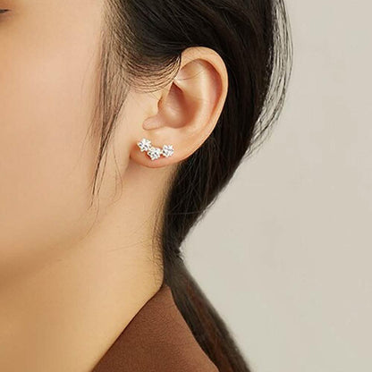 INALIS Romantic Star 925 Sterling Silver Stud Earrings DailySale