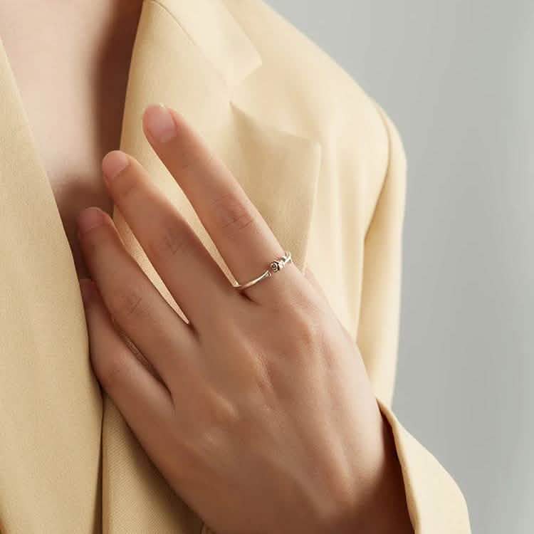 INALIS Rose Shape Adjustable Flower Ring DailySale