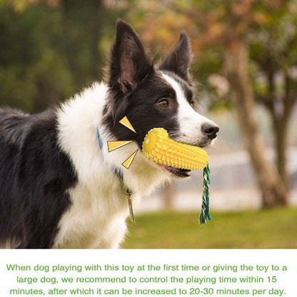 Indestructible Tough Durable Chew Corn Squeaker Interactive Dog Toys DailySale