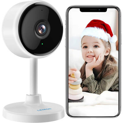 Indoor Camera, Cameras for Home Security with Night Vision  (Refurbished) DailySale