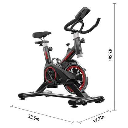 Indoor Cycling Stationary Bike Belt Drive with LCD Monitor DailySale