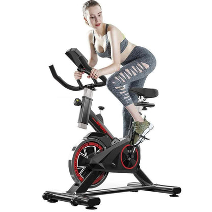 Indoor Cycling Stationary Bike Belt Drive with LCD Monitor DailySale