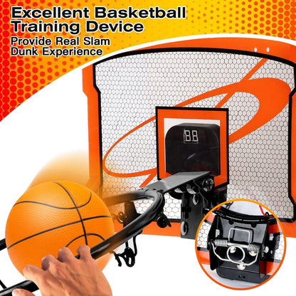 Indoor Mini Basketball Hoop Set with 4 Inflatable Balls Electric Audio Scorer DailySale