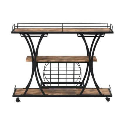 Industrial Bar Cart Kitchen Bar Service Cart DailySale
