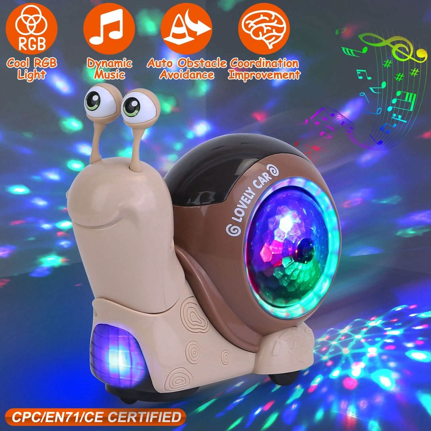 Infant Interaction Toy Automatic Obstacle Avoidance with Music DailySale