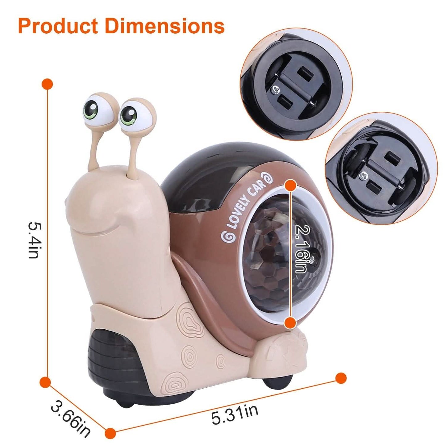 Infant Interaction Toy Automatic Obstacle Avoidance with Music DailySale