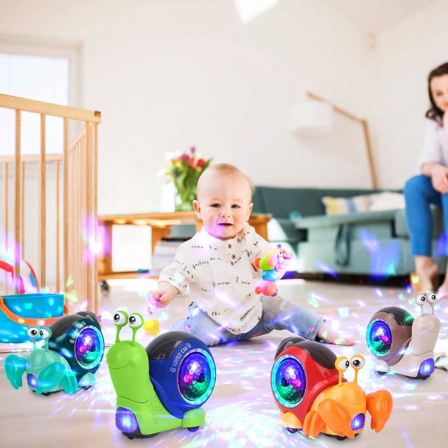 Infant Interaction Toy Automatic Obstacle Avoidance with Music DailySale