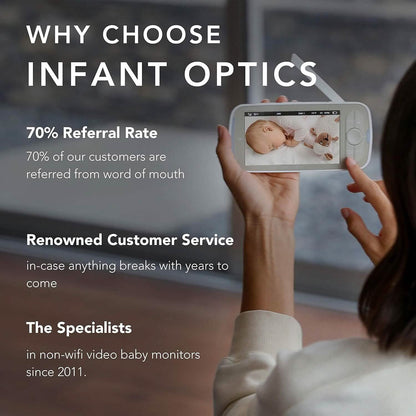 Infant Optics DXR-8 PRO Baby Monitor With 5" Screen HD 720p (Refurbished) DailySale