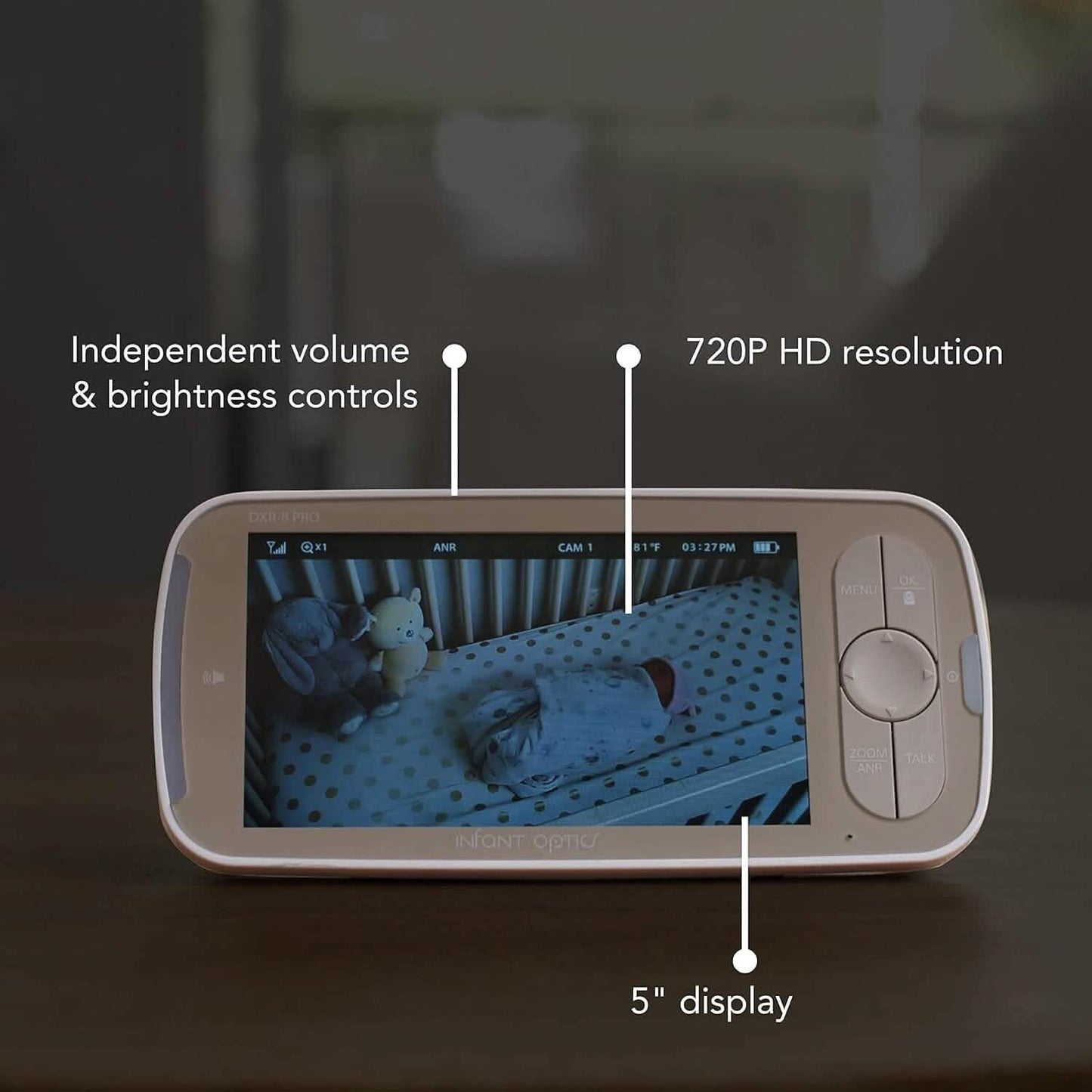Infant Optics DXR-8 PRO Baby Monitor With 5" Screen HD 720p (Refurbished) DailySale