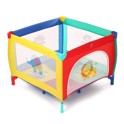Infant Toddler Foldable Playpen Playard Mattress Safety Rail Fence DailySale