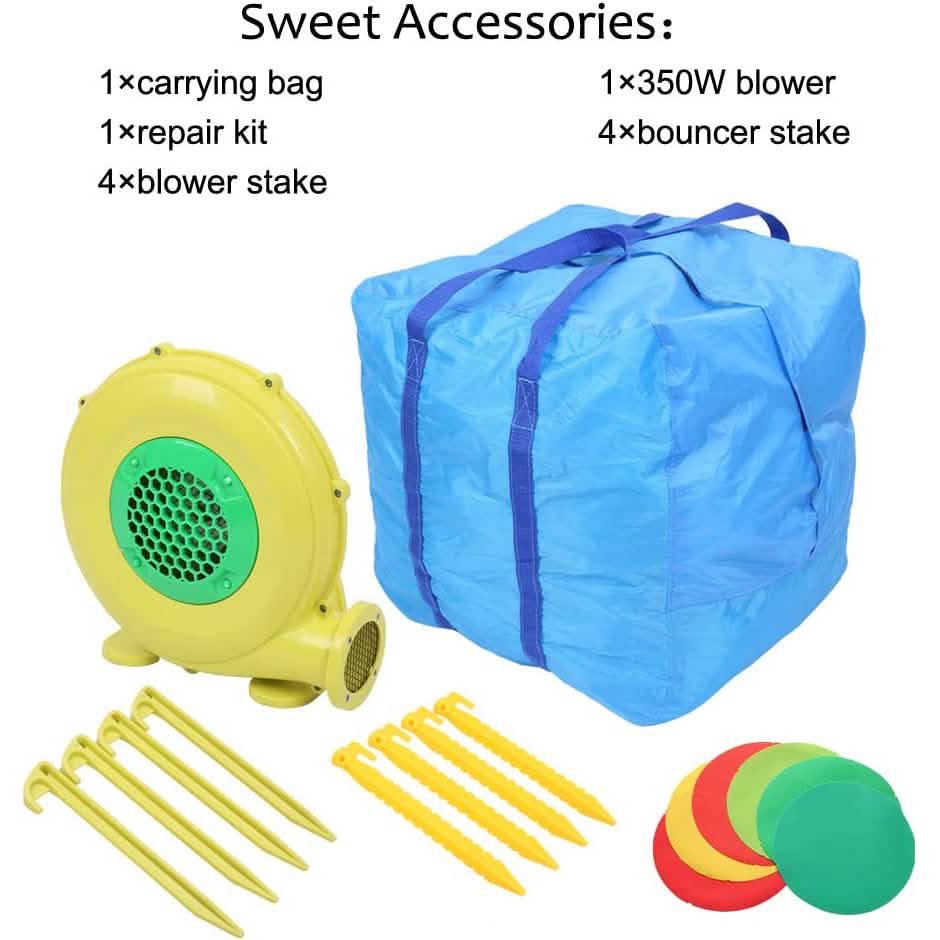 Inflatable Bounce House with Air Blower DailySale