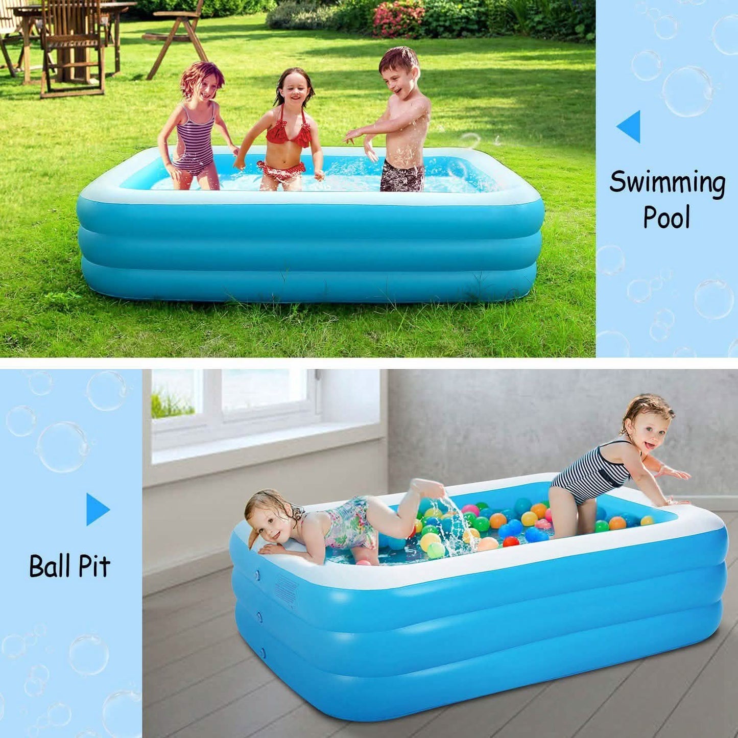 Inflatable Family Swimming Pool DailySale