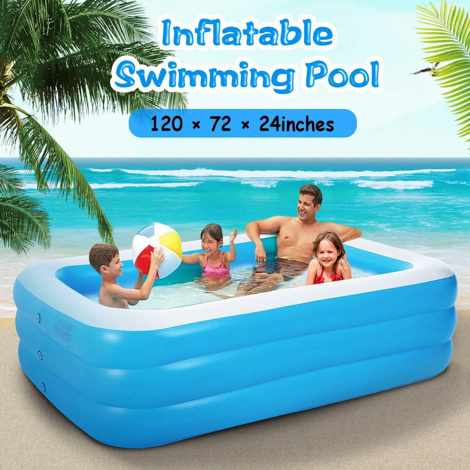Inflatable Family Swimming Pool DailySale