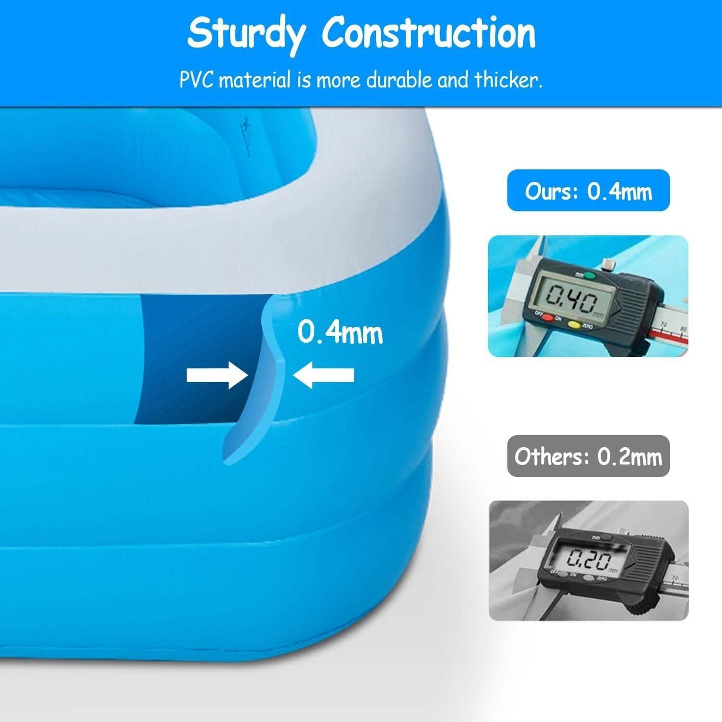 Inflatable Family Swimming Pool DailySale