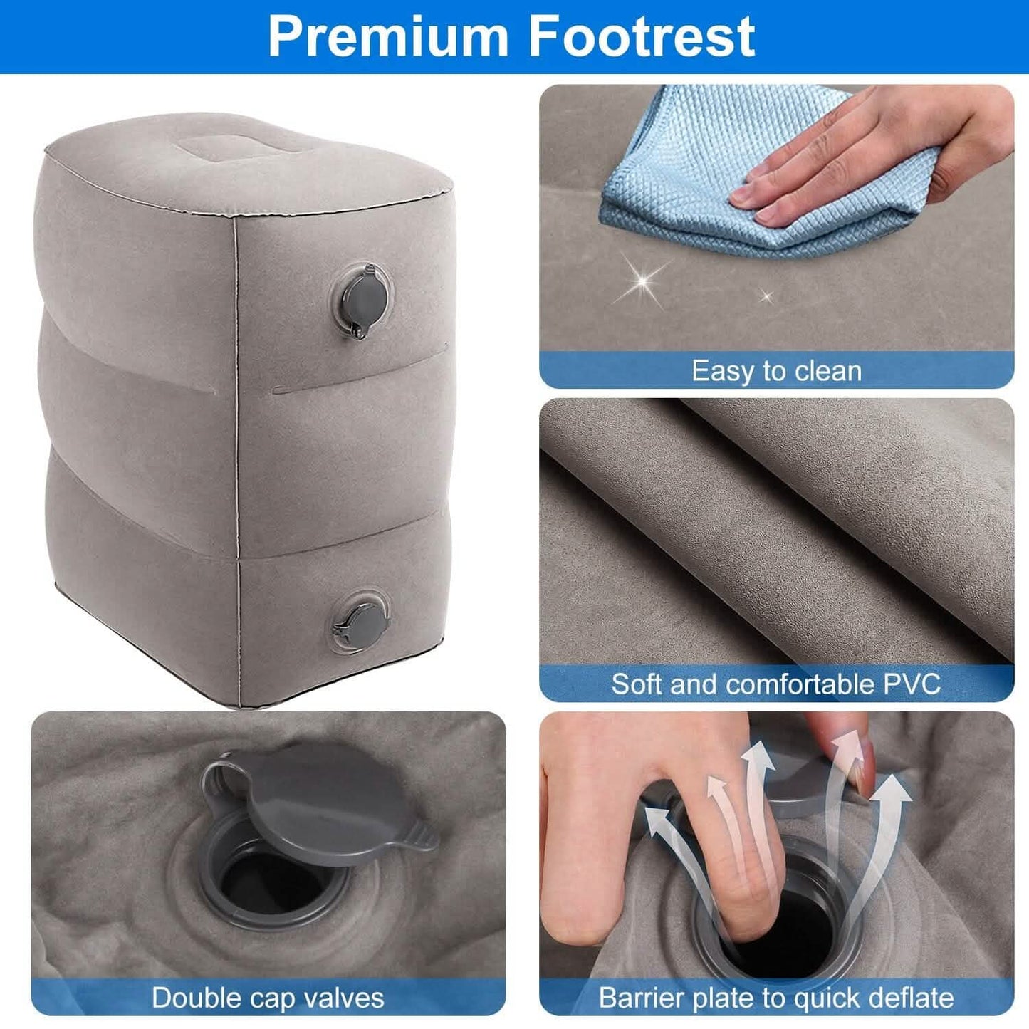 Inflatable Foot Rest with Air Bag DailySale