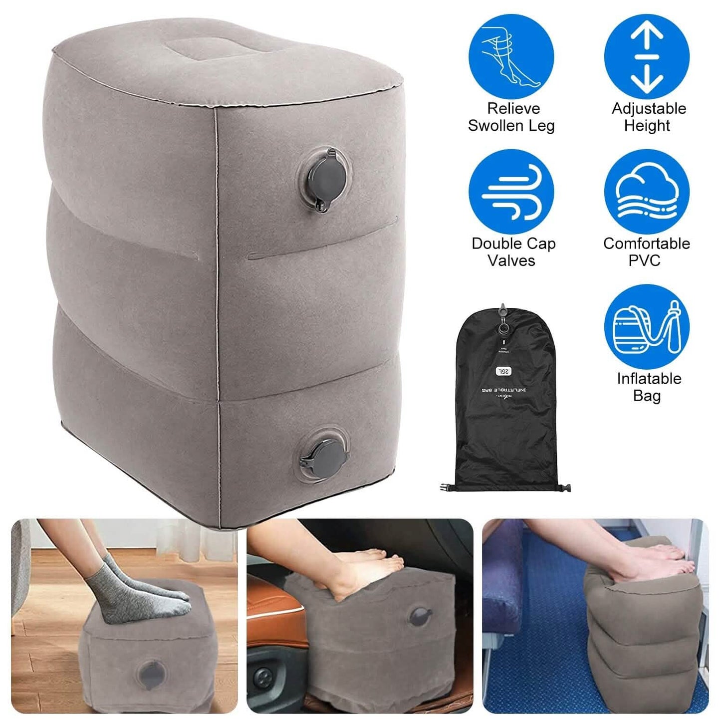 Inflatable Foot Rest with Air Bag DailySale