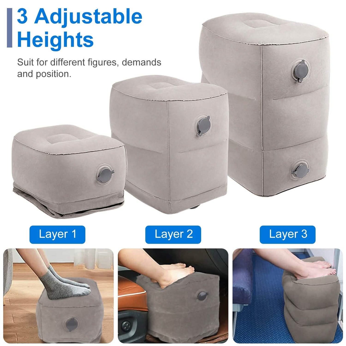 Inflatable Foot Rest with Air Bag DailySale