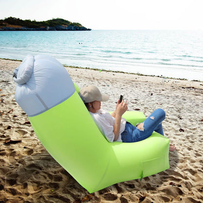 Inflatable Lounger Air Sofa Chair Couch with Portable Organizing Bag DailySale