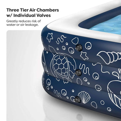 Inflatable Pool XL Above Ground Swimming Pool DailySale
