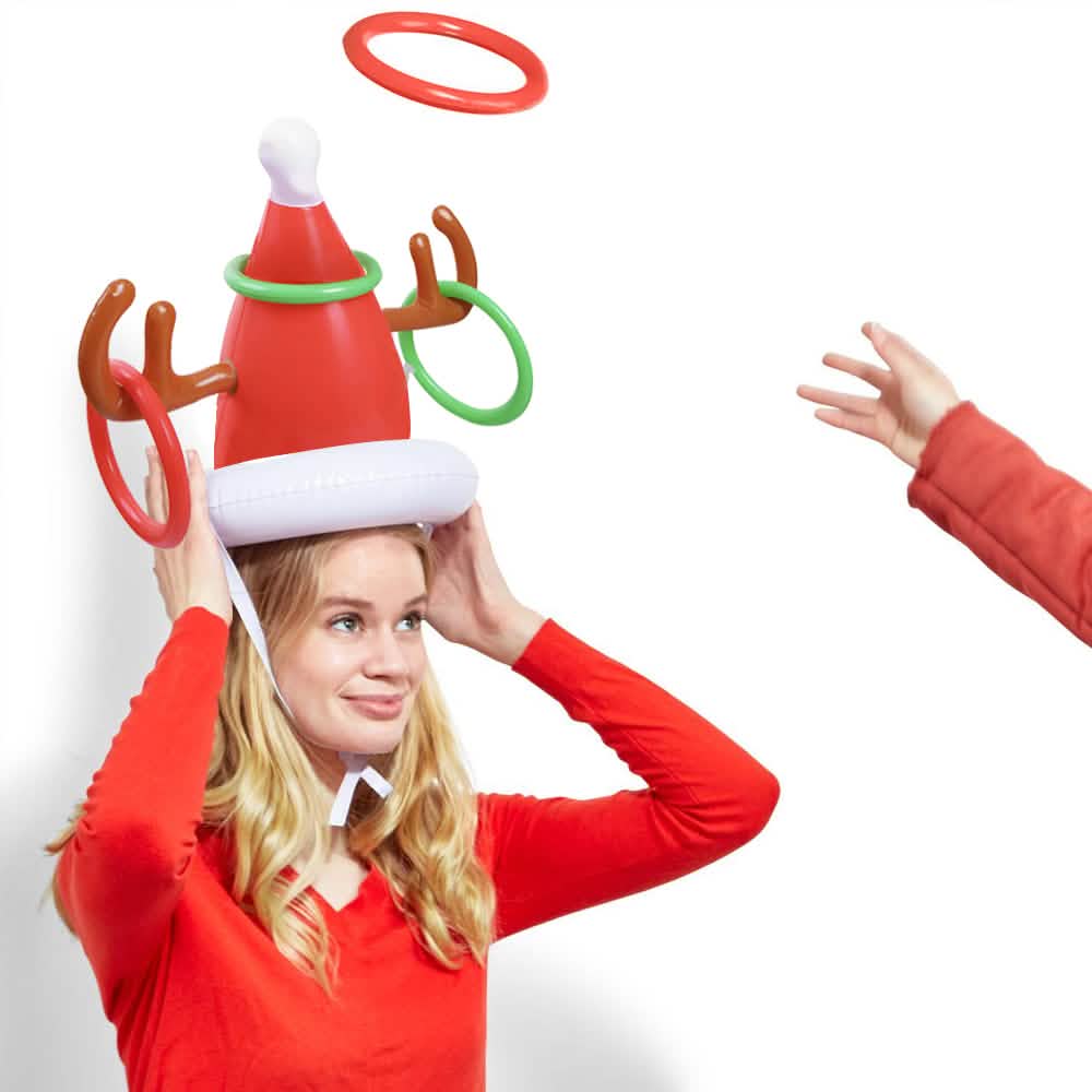 Inflatable Reindeer Hat Ring Toss Game DailySale